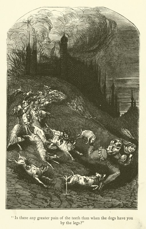 Illustration for the Works of Rabelais by Gustave after Dore