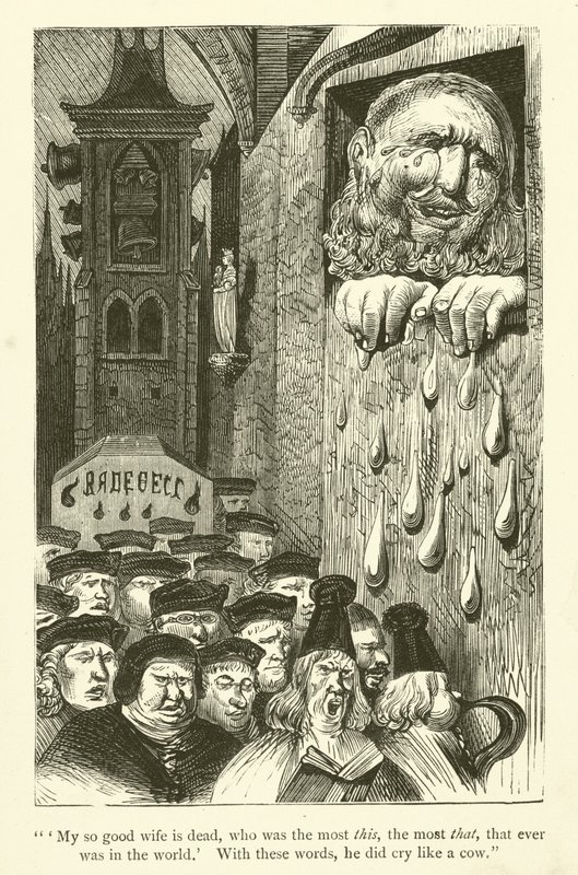 Illustration for the Works of Rabelais by Gustave after Dore