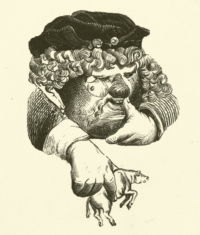 Illustration for the Works of Rabelais by Gustave after Dore