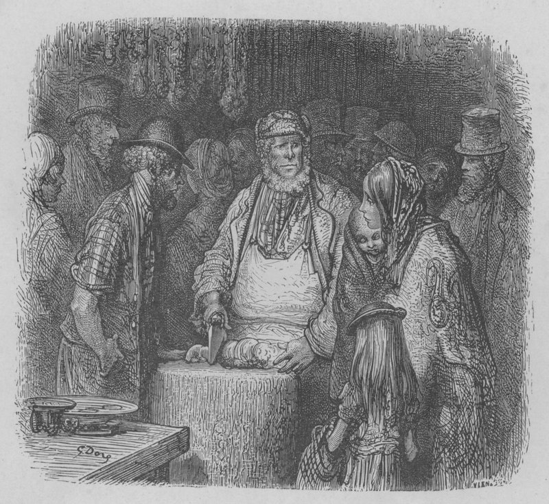 The Butcher at Work by Gustave after Dore