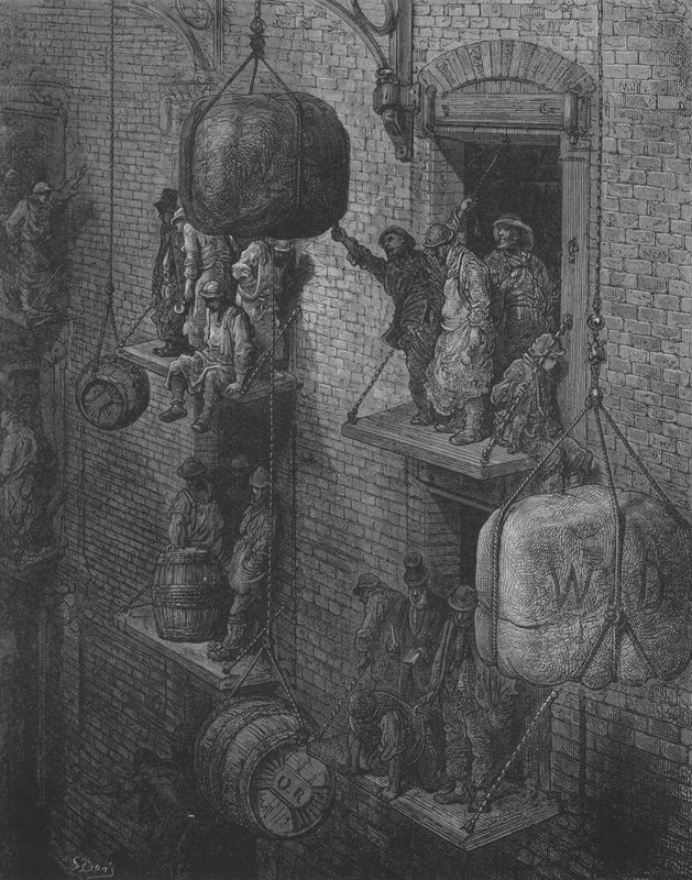 Commercial House in the City by Gustave after Dore
