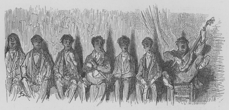 A Concert in the Street by Gustave after Dore