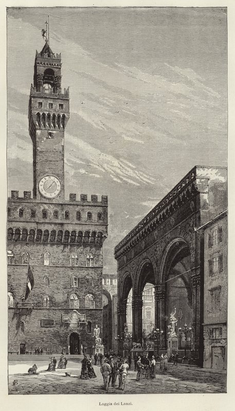 Loggia dei Lanzi by Gustave Bauernfeind