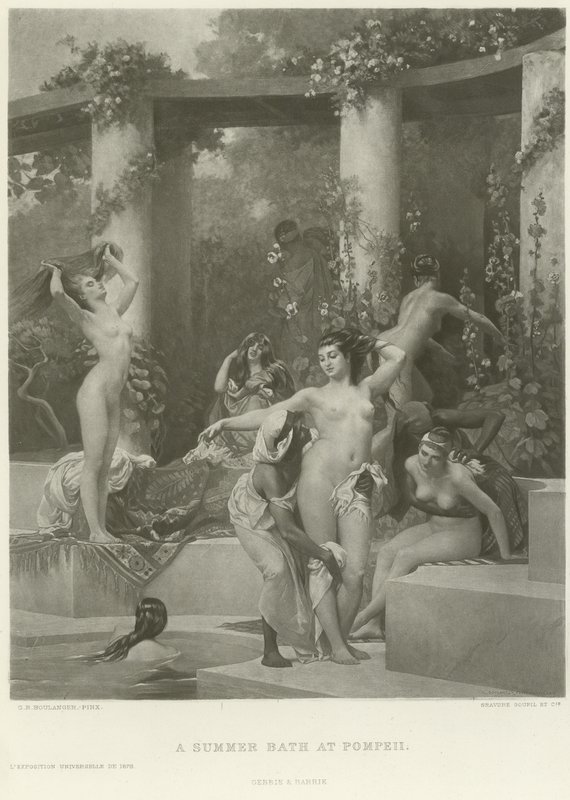 A Summer Bath at Pompeii by Gustave Clarence Rodolphe Boulanger