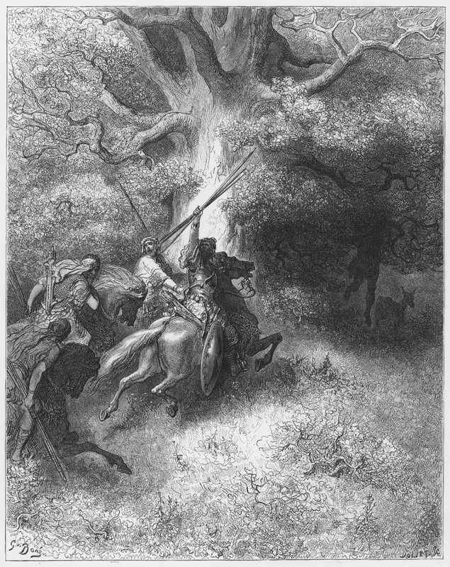 Gustave Doré Bible: Death of Absalom by Gustave Dore