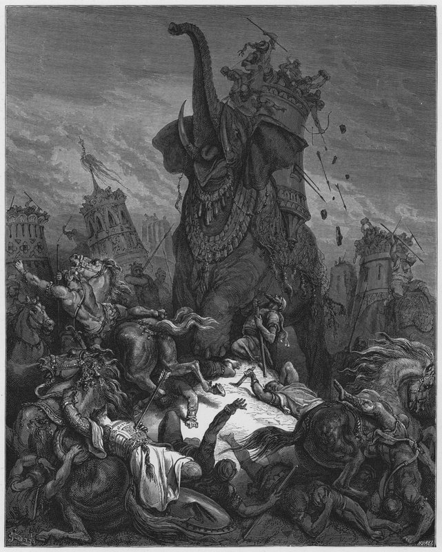 Gustave Dore Bible: Death of Eleazar by Gustave Dore