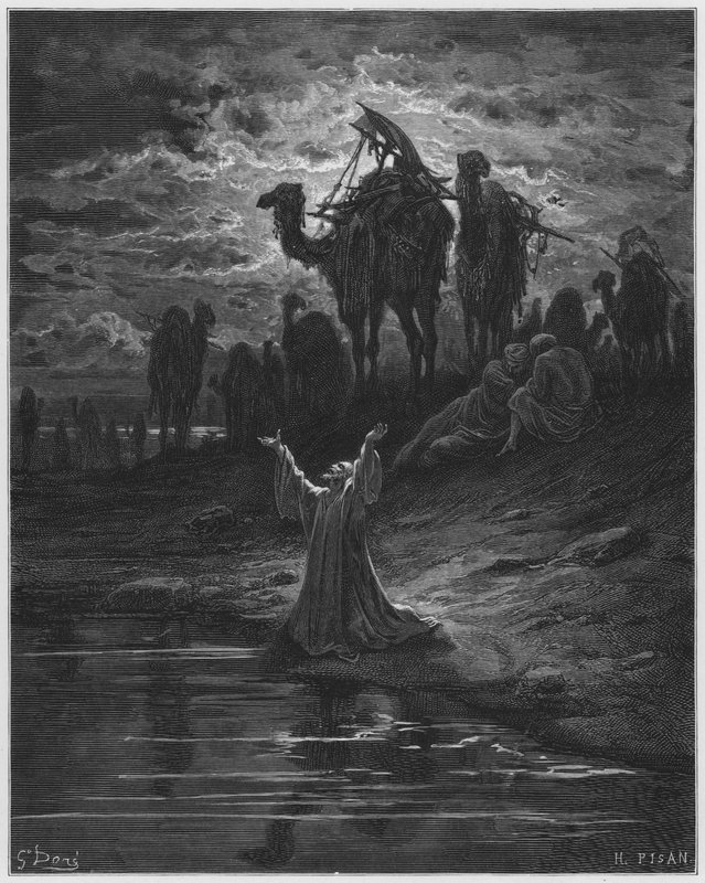 The prayer of Jacob (Gustave Dore Bible) by Gustave Dore