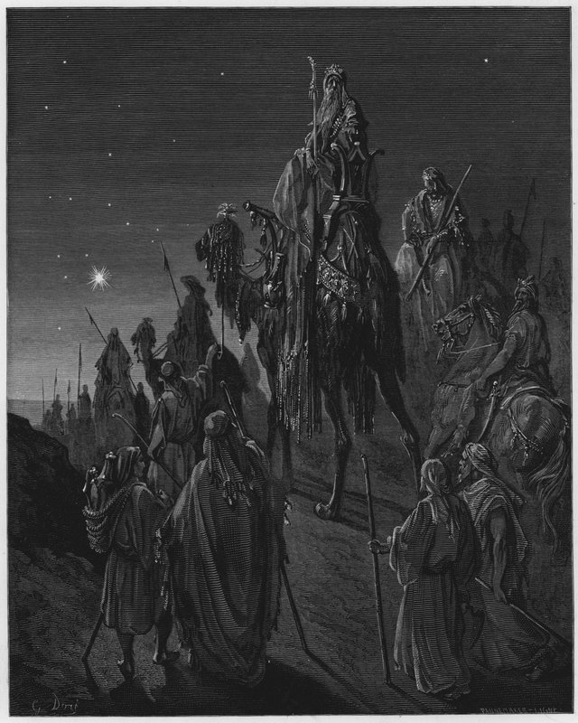 The Wise Men Guided by the Star by Gustave Dore