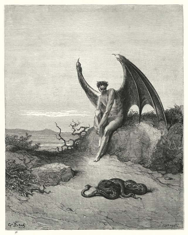 Illustration by Gustave Doré for Milton