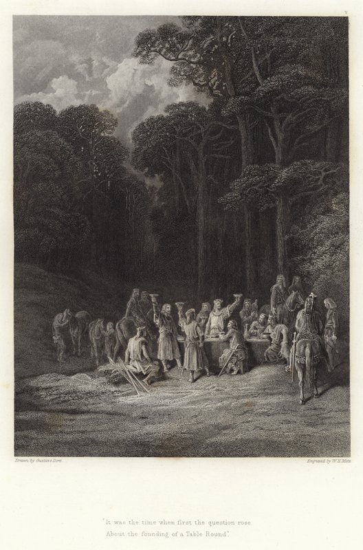 Illustration for Vivien by Alfred Tennyson by Gustave Dore