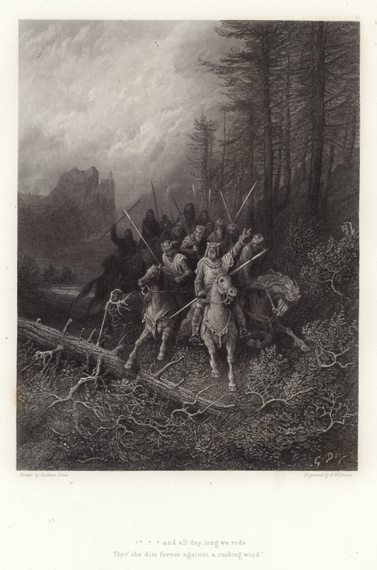 Illustration for Vivien by Alfred Tennyson by Gustave Dore