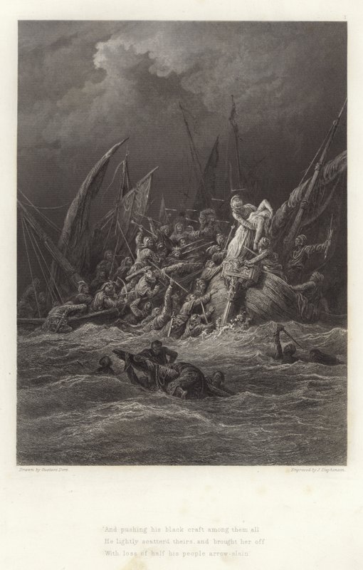 Illustration for Vivien by Alfred Tennyson by Gustave Dore