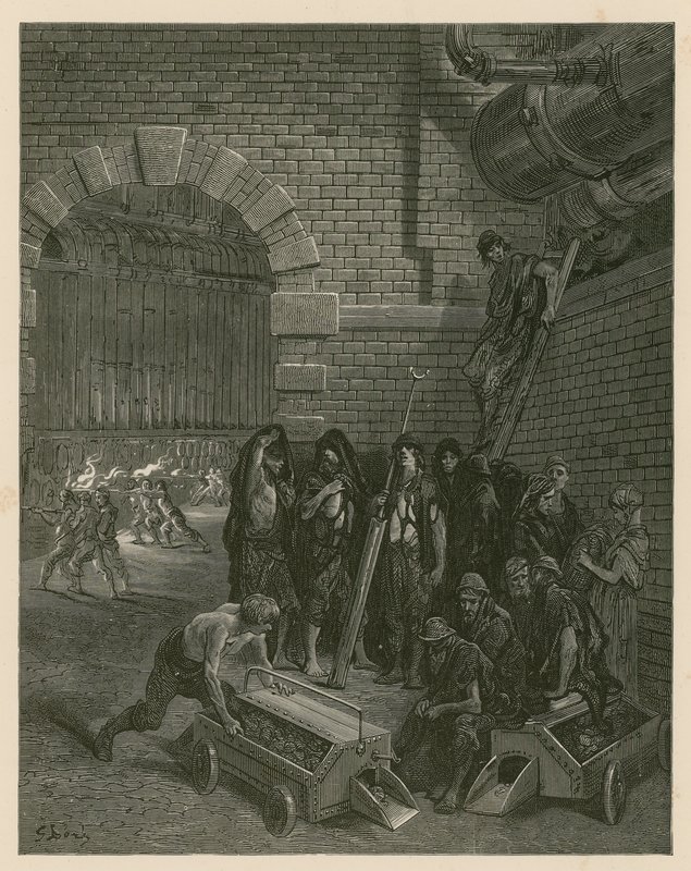 Lambeth Gas Works, London by Gustave Dore