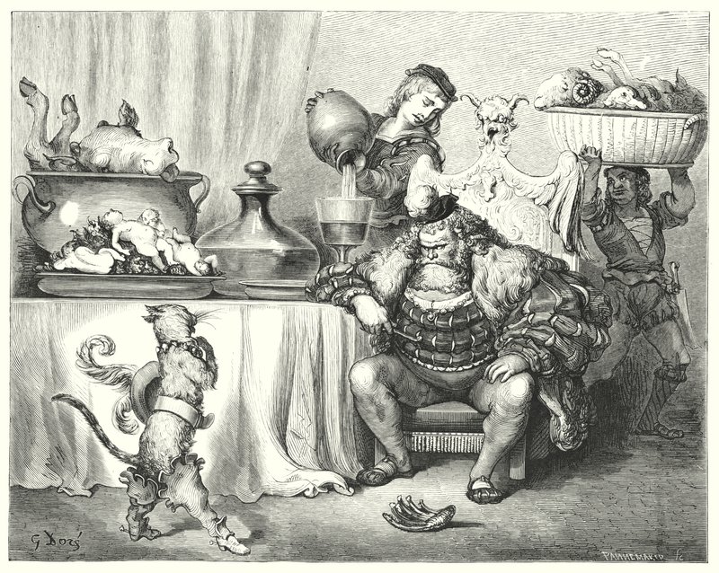 Le Maitre Chat ou le Chat Botte; Puss In Boots by Gustave Dore