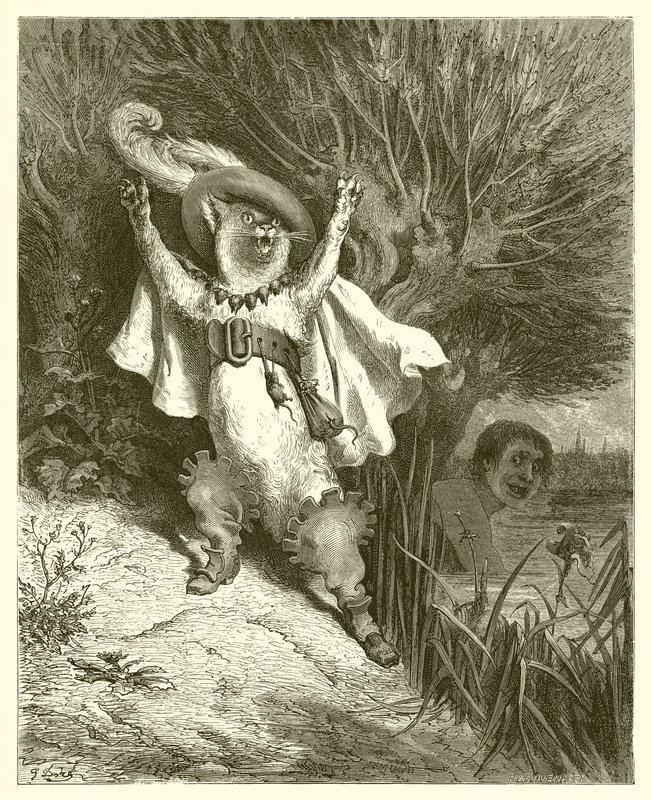 Puss in Boots, c.1868 by Gustave Dore