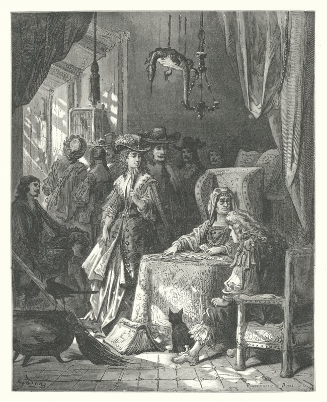 The Fables of La Fontaine: The Fortune-Teller by Gustave Dore