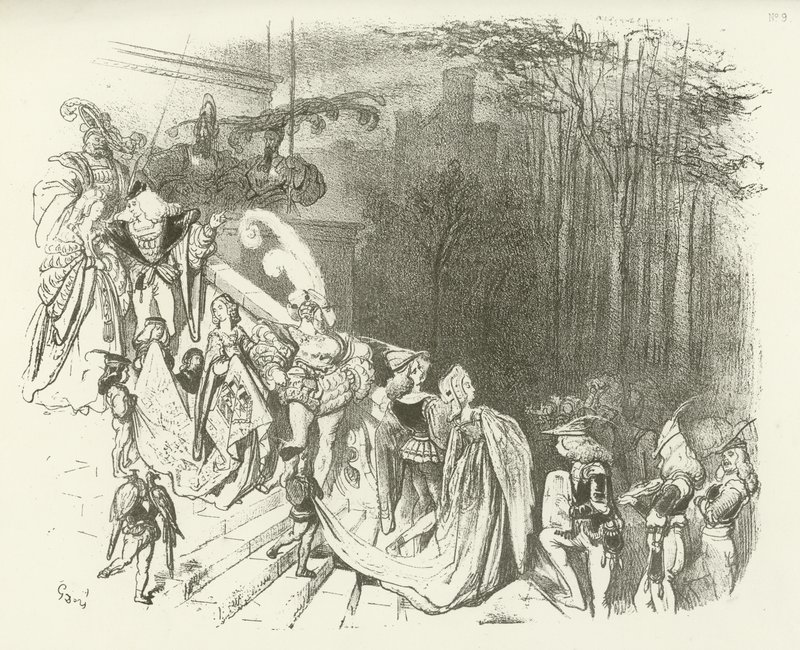 The Lords and Ladies of the Castle. Early 16th Century by Gustave Dore