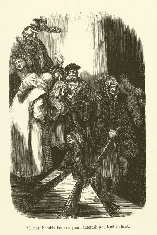 Illustration for the works of Rabelais by Gustave after Dore