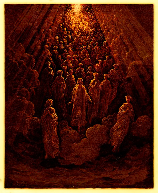 The Angels in the Planet Mercury, illustration from The Dore Gallery, published c.1890 by Gustave after Dore