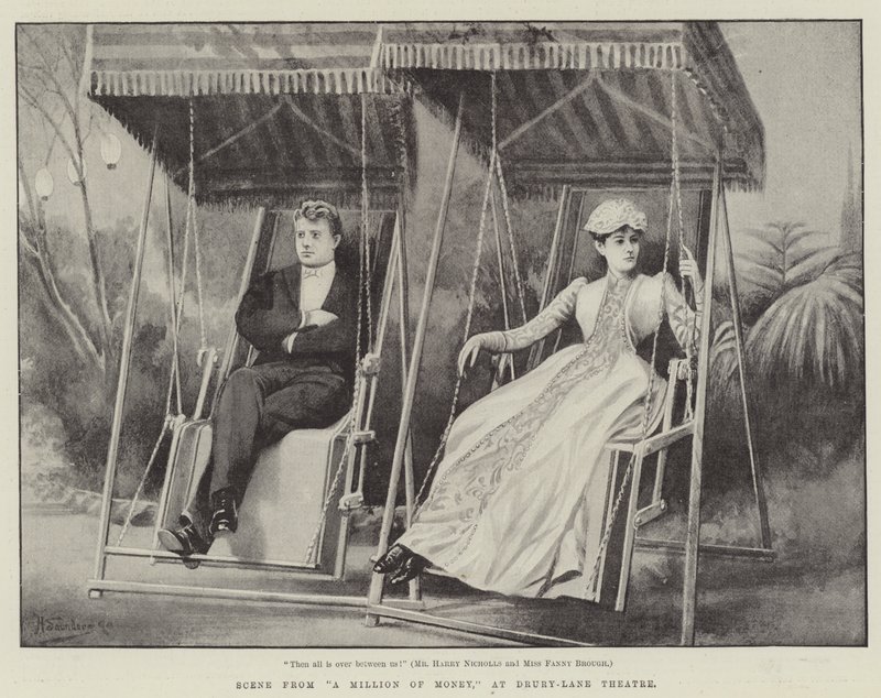 Scene from A Million of Money, at Drury-Lane Theatre by H. Saunders