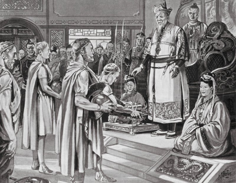 The Chinese Emperor receives a Mission by H. M. (after) Burton