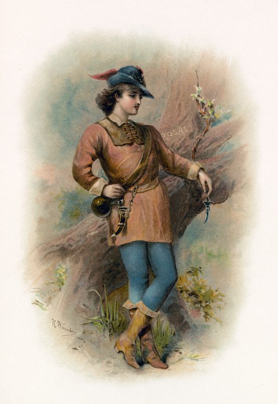Orlando from As You Like It by H. Saunders