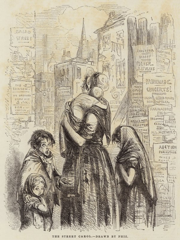 The Street Carol by Hablot Knight Browne