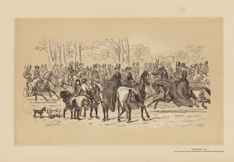 Rotten Row, No 2, As it Is by Hablot Knight (1815 92) Browne