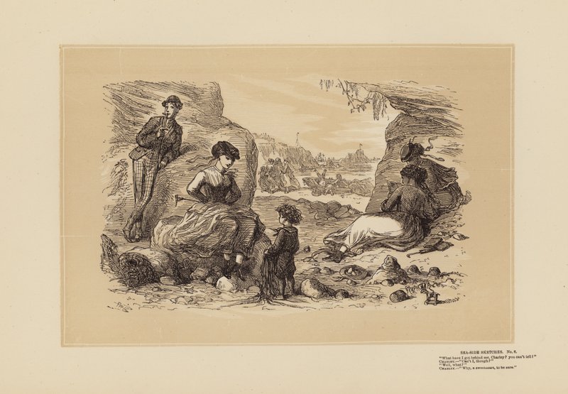 Sea-Side Sketches, No 6, Not a Bad Guess by Hablot Knight (1815 92) Browne