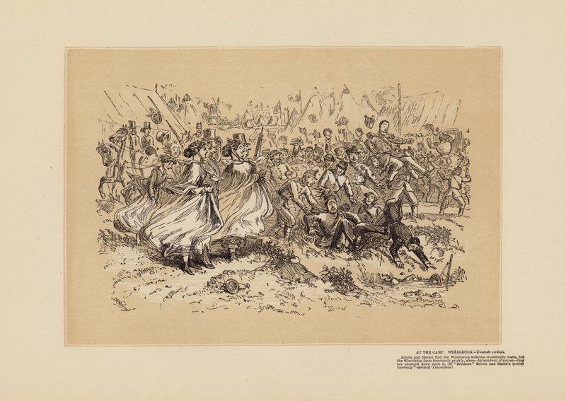 The Wimbledon Meeting, No 1, The War-horse by Hablot Knight (1815 92) Browne