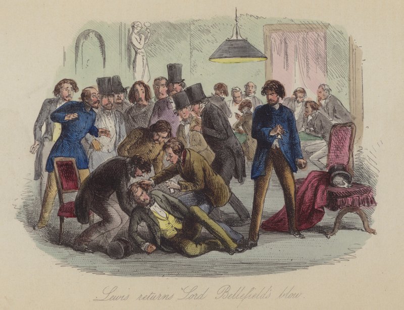 Illustration for Lewis Arundel or The Railroad of Life by Frank E Smedley by after Hablot Knight Browne