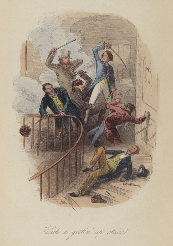 Illustration for Lewis Arundel or The Railroad of Life by Frank E Smedley by after Hablot Knight Browne