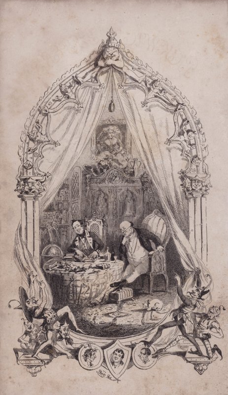 Samuel Pickwick and Alfred Jingle, Illustration from Charles Dickens