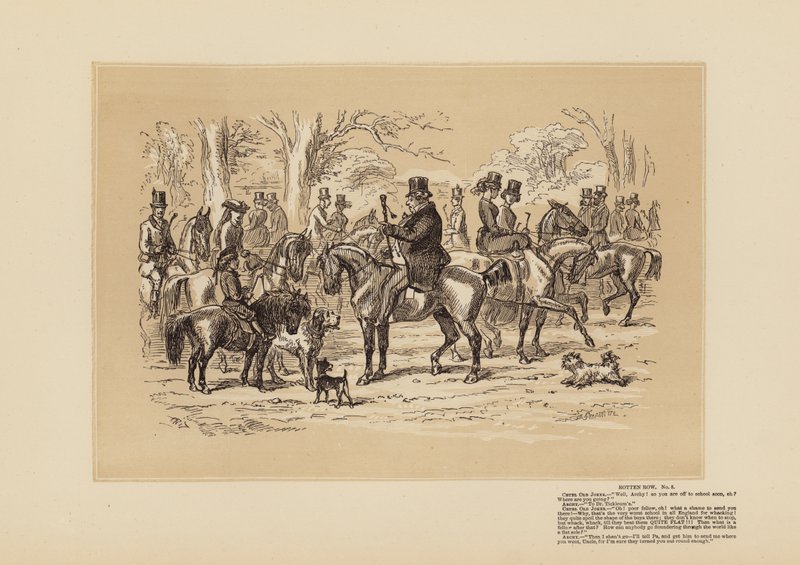 Rotten Row, No 5, What a Shame it is by Hablot Knight (1815-92) Browne