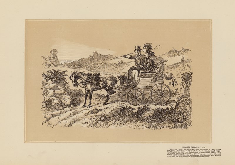 Sea-Side Sketches, No 7, Doing the Picturesque by Hablot Knight (1815 92) Browne