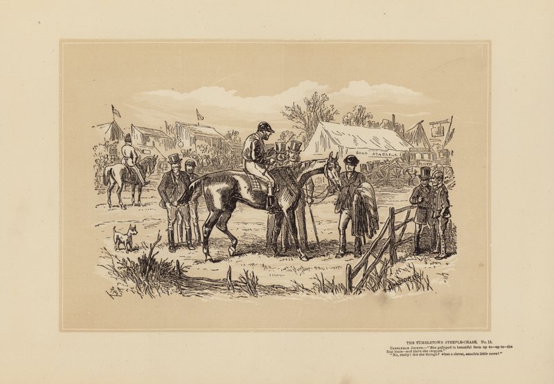 The Tumbletown Steeple-Chase, No 12, After the Race by Hablot Knight (1815 92) Browne