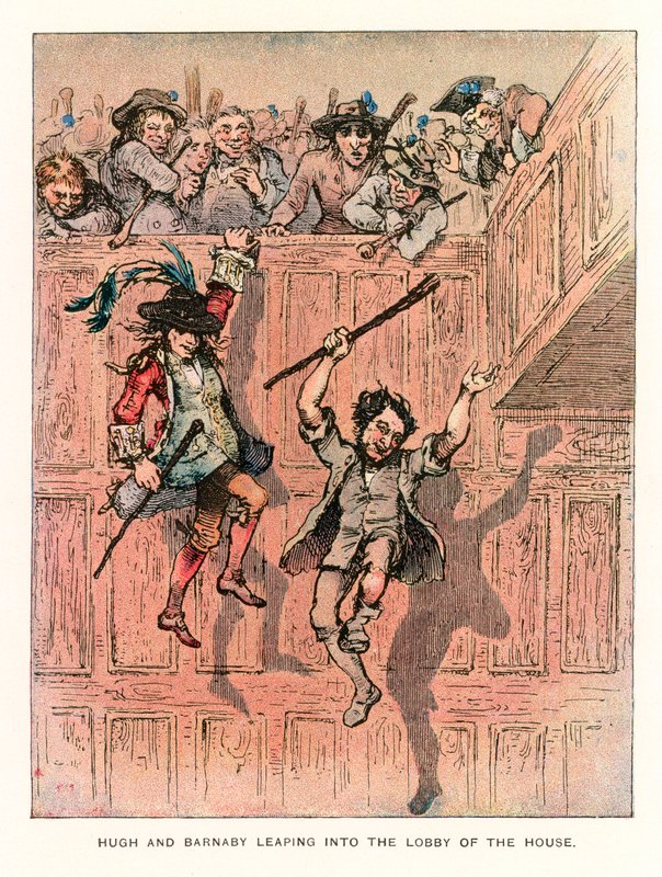 Illustration for Barnaby Rudge by Hablot Knight Browne