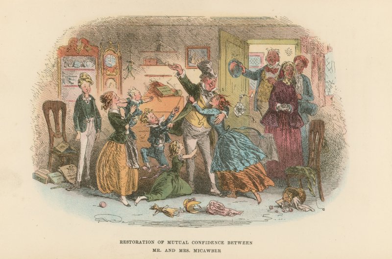 Illustration for David Copperfield by Hablot Knight Browne