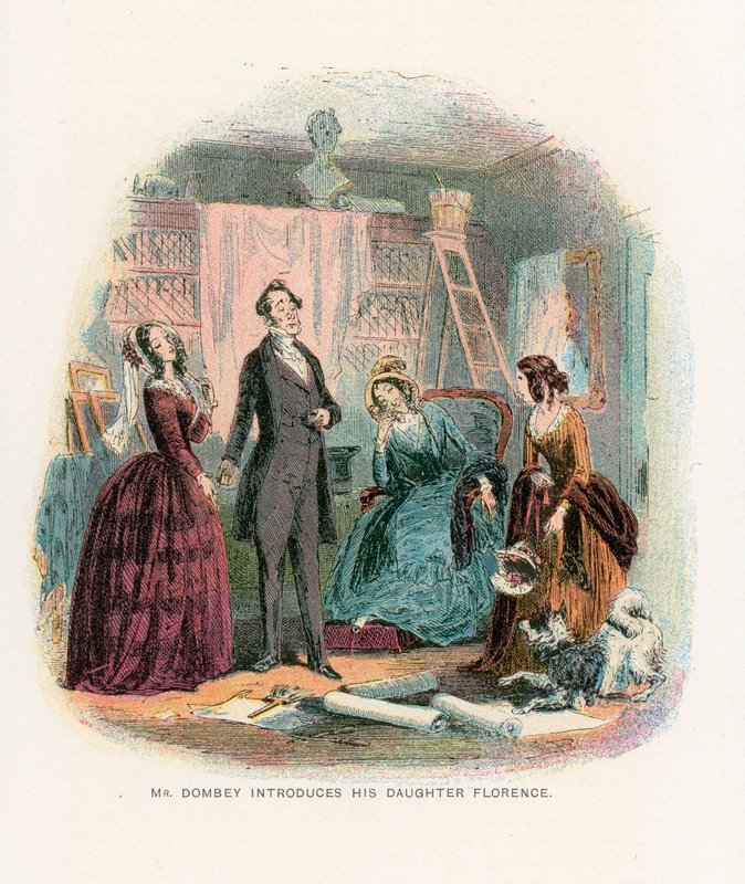 Illustration for Dombey and Son by Hablot Knight Browne