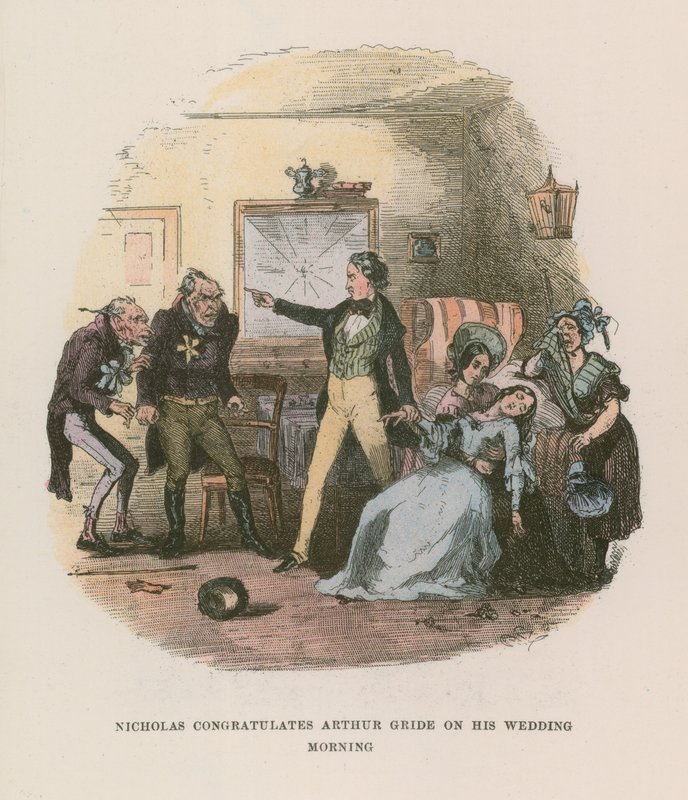 Illustration for Nicholas Nickleby by Hablot Knight Browne