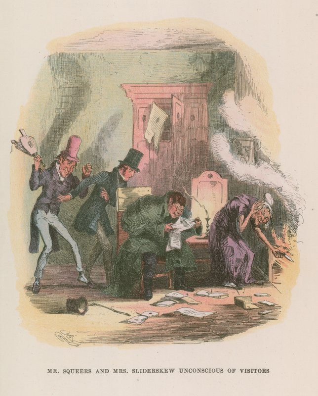 Illustration for Nicholas Nickleby by Hablot Knight Browne