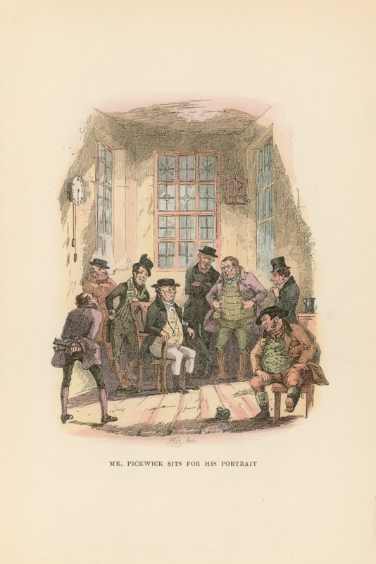 Illustration for Pickwick Papers by Hablot Knight Browne