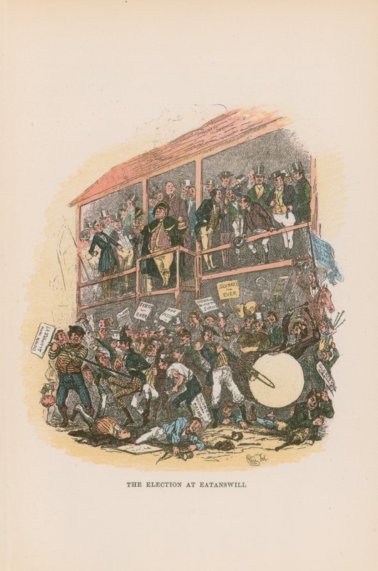 Illustration for Pickwick Papers by Hablot Knight Browne