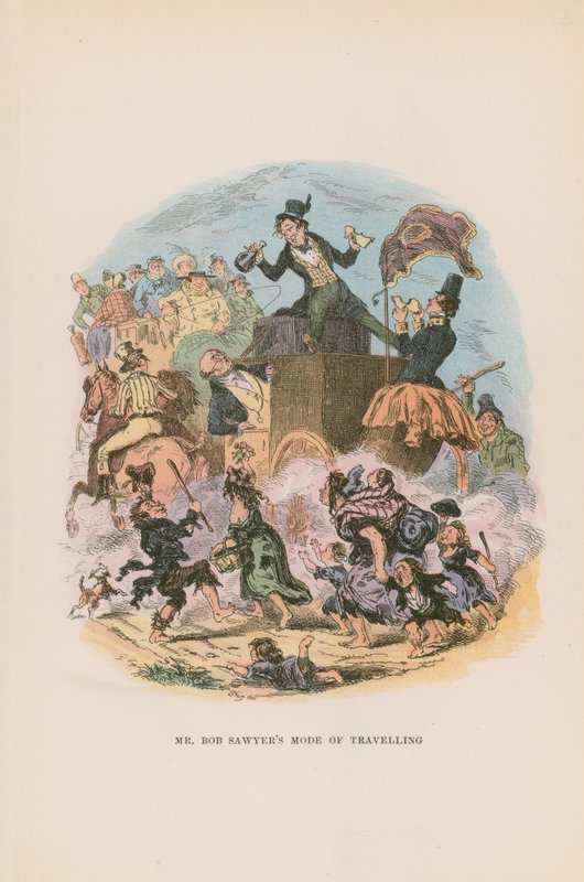 Illustration for Pickwick Papers by Hablot Knight Browne