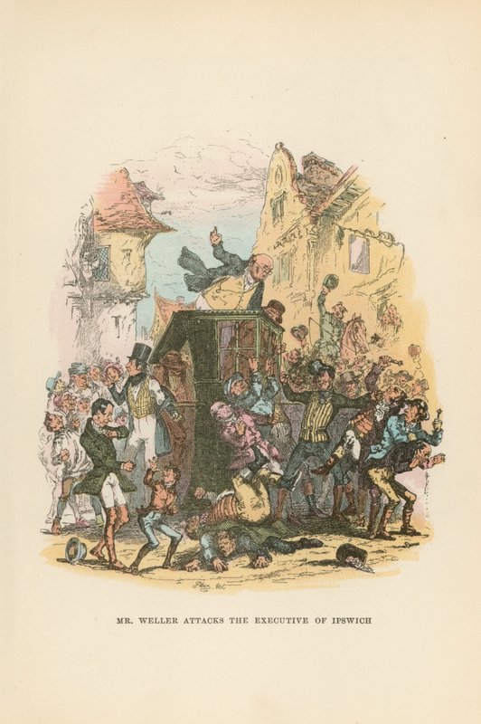 Illustration for Pickwick Papers by Hablot Knight Browne