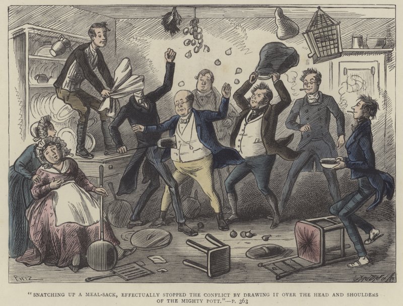 Illustration for Pickwick Papers by Hablot Knight Browne