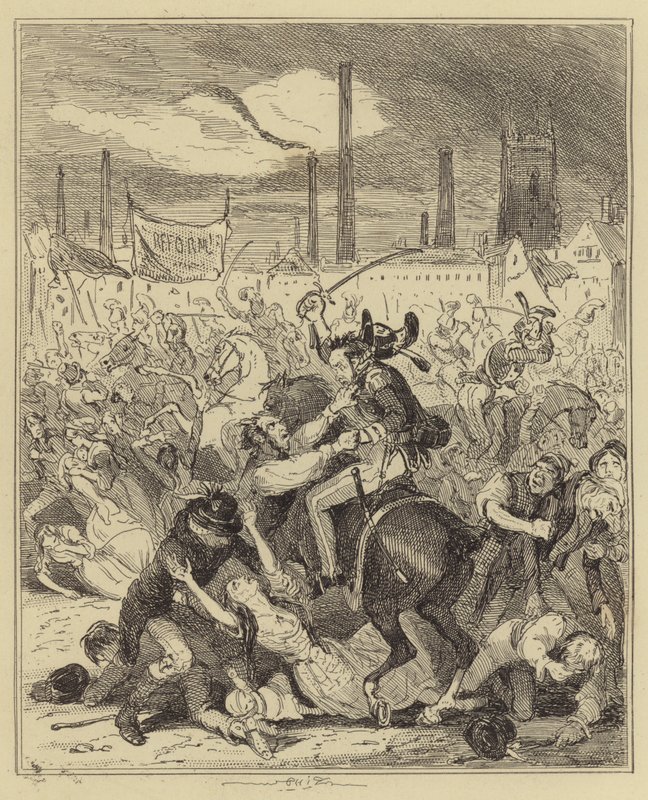Manchester Massacre by Hablot Knight Browne