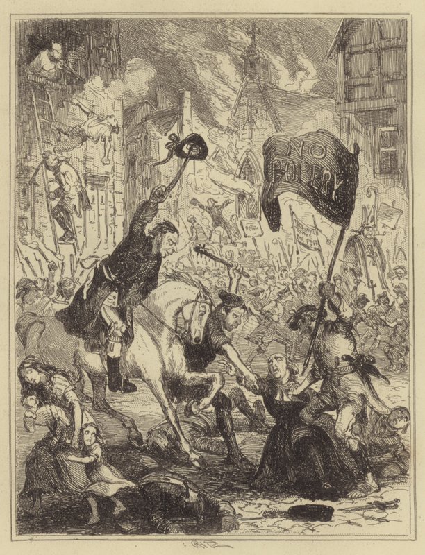 The London Riots by Hablot Knight Browne