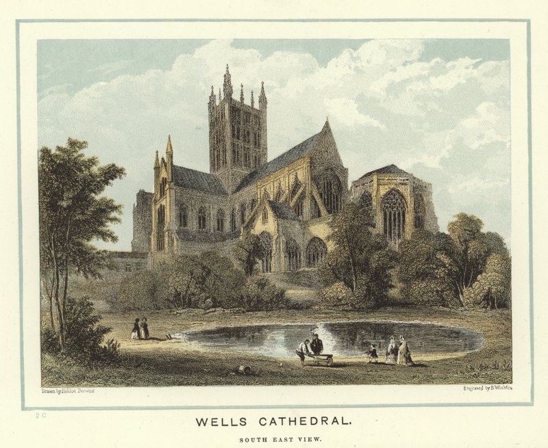 Wells Cathedral, South East View by Hablot Knight Browne