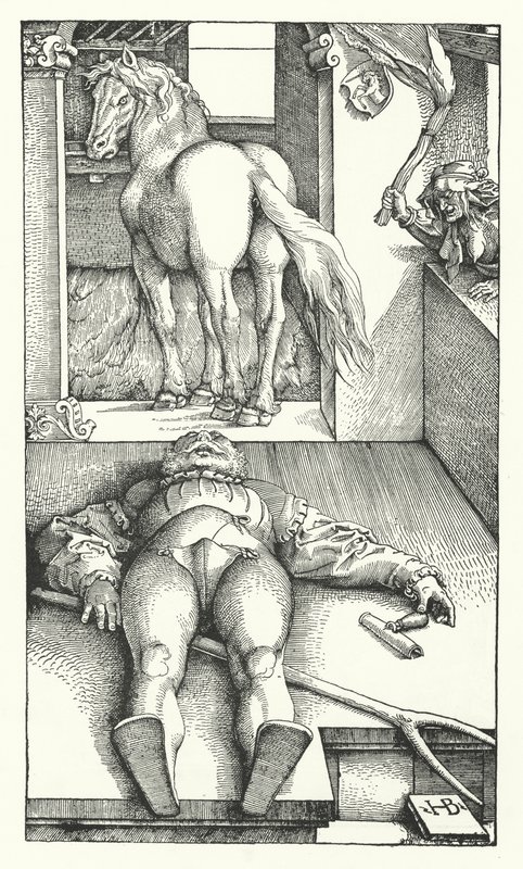 The Bewitched Groom by Hans (after) Baldung Grien